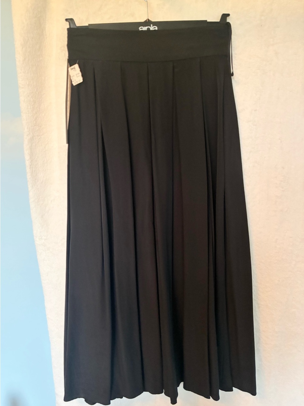 Paul Alexander Vintage Women's Black Pleated Maxi Skirt Sz 8
